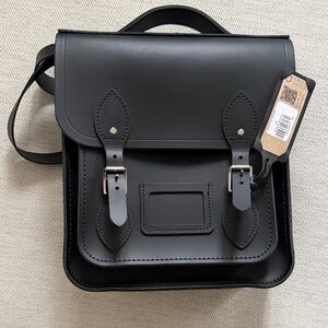 Cambridge satchel Black Genuine Leather backpack